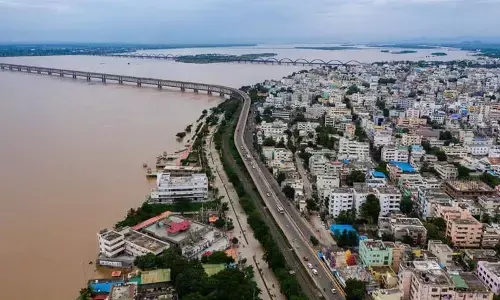 A view of  Rajahmundry city