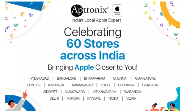 Aptronix: Celebrating 60 Stores  Across India