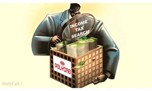 Income Tax Department Conducts Searches At 50 Locations Linked To Polycab India In Mumbai