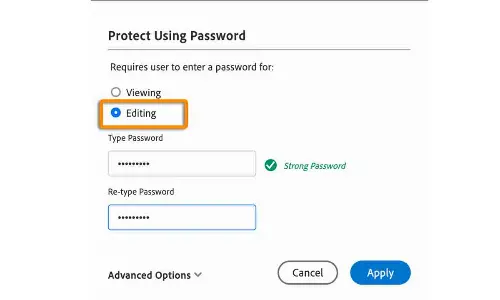 How to prevent editing your PDF files with passwords
