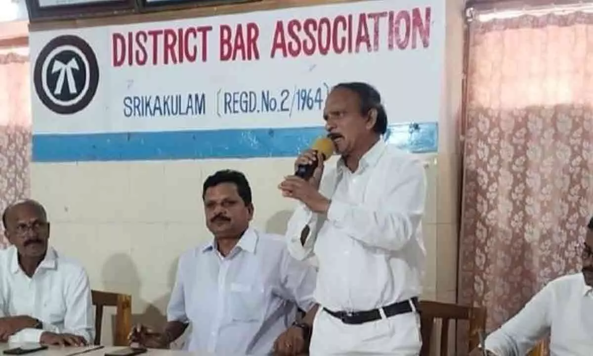 Srikakulam: Will file plea against Land Titling Act says District Bar Association chief  Dr Yenni Suryanara Rao