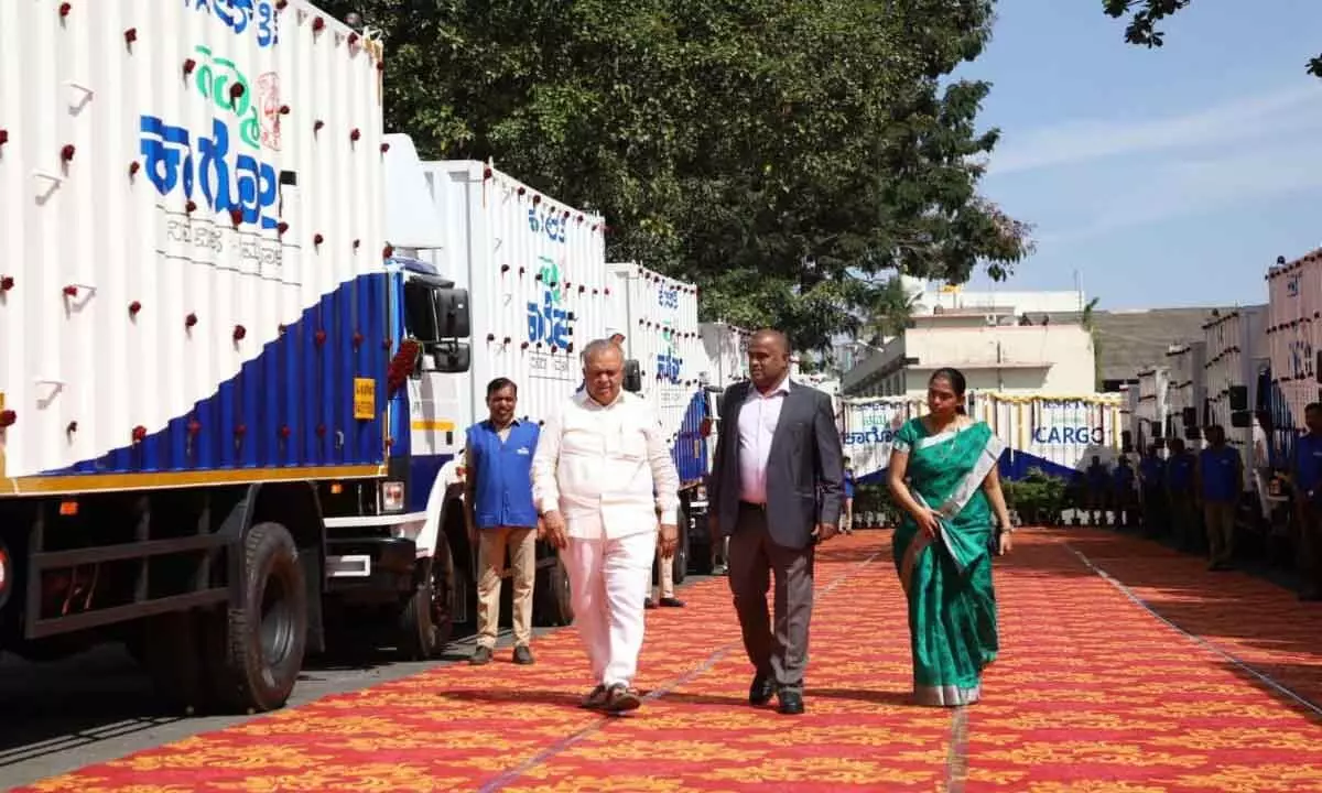 KSRTC introduces Namma Cargo- Truck service fitted with GPS for goods transportation