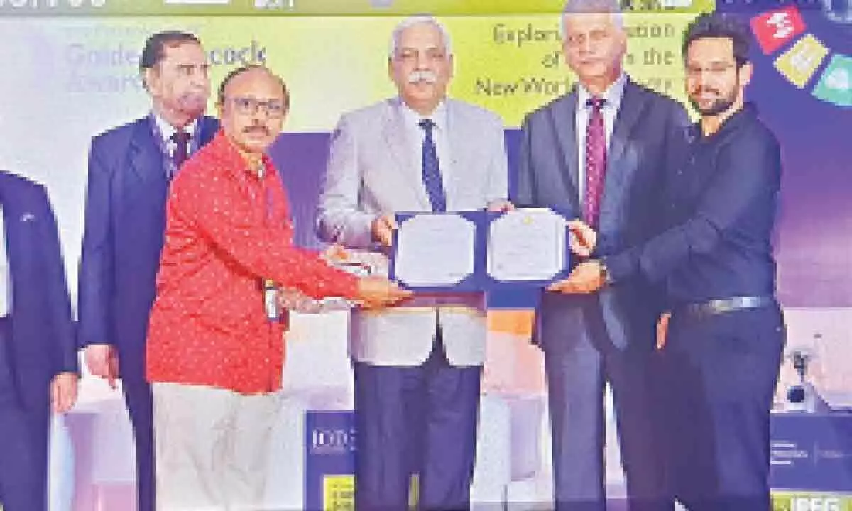 Visakhapatnam: NTPC Simhadri honoured with CSR Golden Peacock Award
