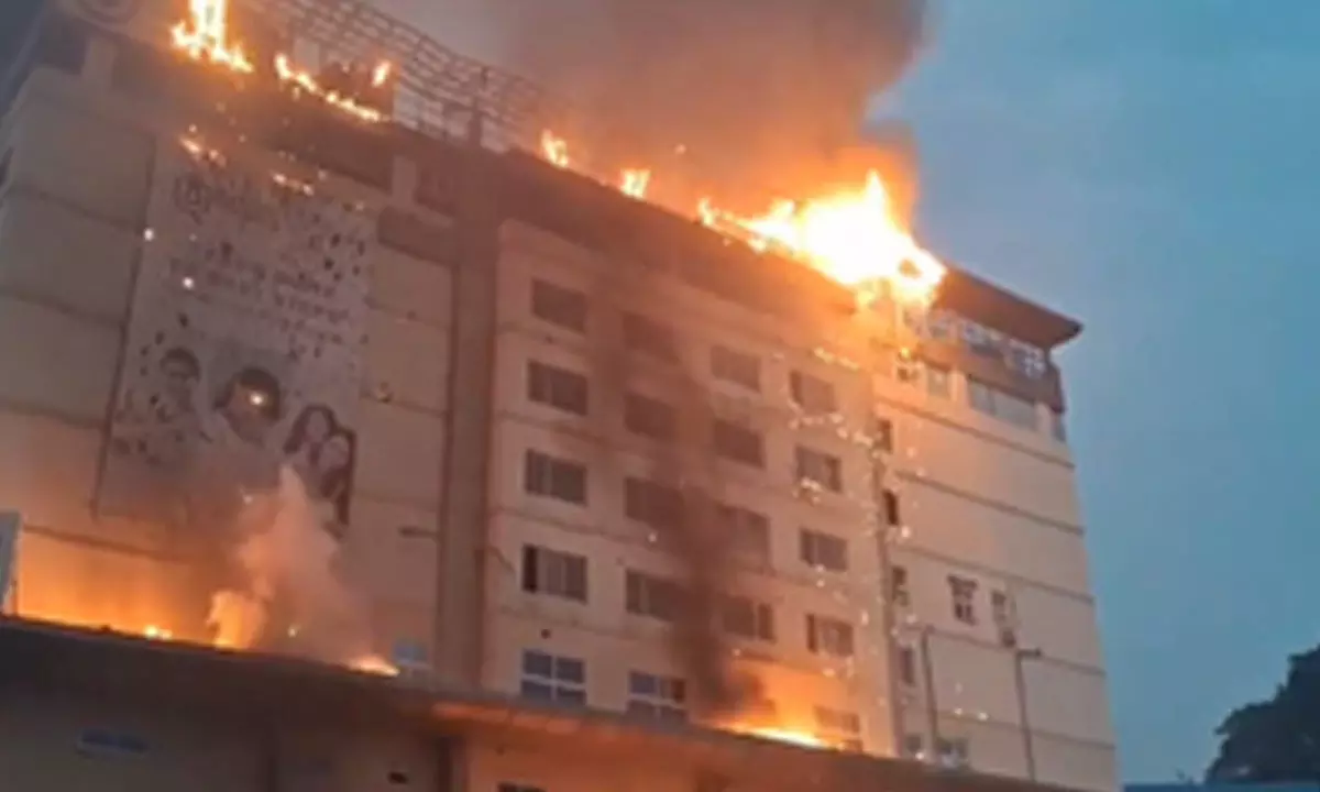 Fire mishap in corporate hospital in Hyderabad