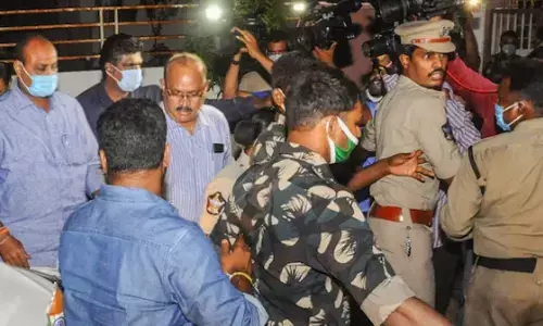 Tekkali MLA K Atchannaidu being arrested in June 2020 in alleged ESI scam (File picture)