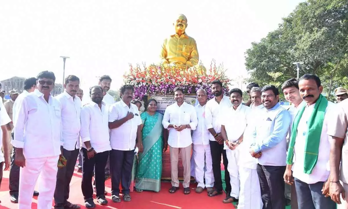 CM inaugurates Rs 36 crore projects at Simhadripuram