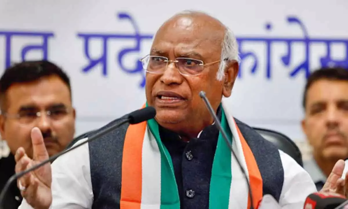 Congress President Mallikarjun Kharge Decries Governments Predetermined Mass Suspension Of MPs