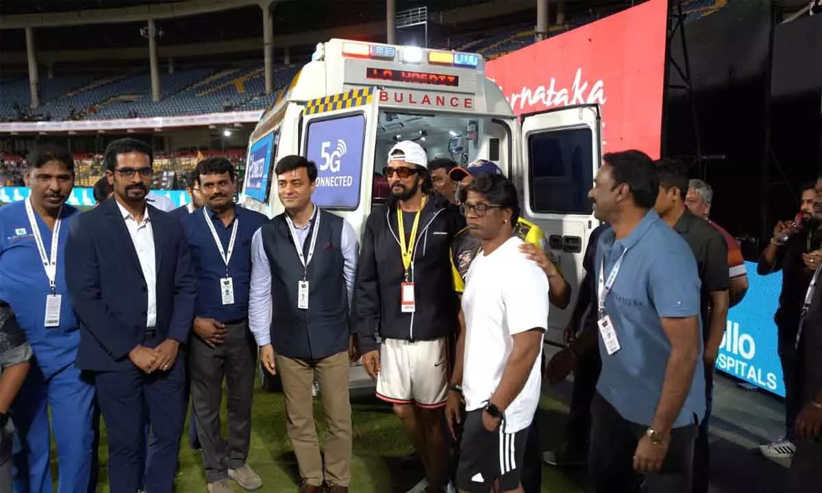 5G-enabled ambulances designed to monitor critical care patients in transit unveiled by actor Sudeep