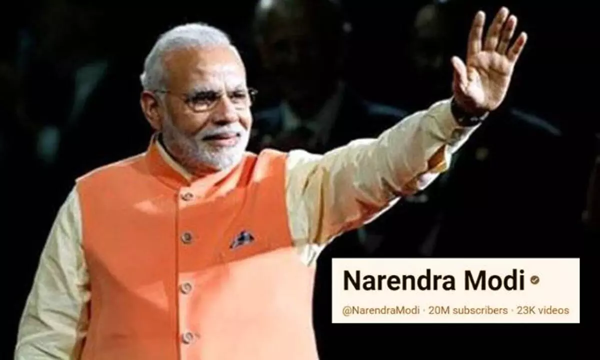PM Modis YouTube channel subscribers number cross 2 crore, far ahead of other global leaders