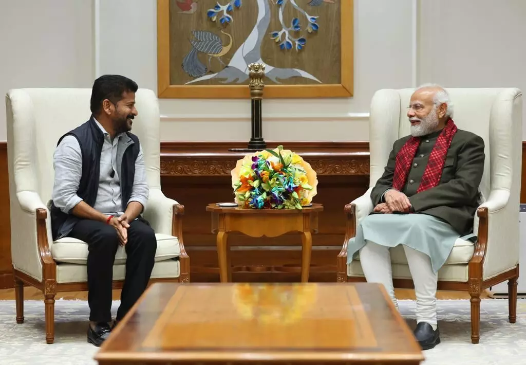 Revanth and Bhatti meets PM in New Delhi