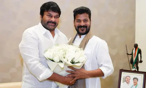Actor Chiranjeevi calls on CM Revanth Reddy