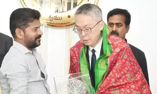 Foxconn delegation meets CM A Revanth Reddy