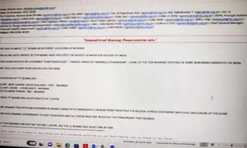 RBI, two private banks receive terror threats at 11 sites, turn out to be hoaxes