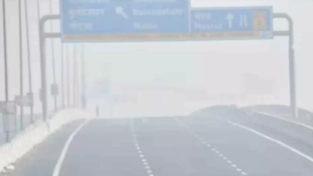 Dense Fog Triggers Massive Pile-Up on Yamuna Expressway Near Greater Noida; Flight And Train Services Disrupted