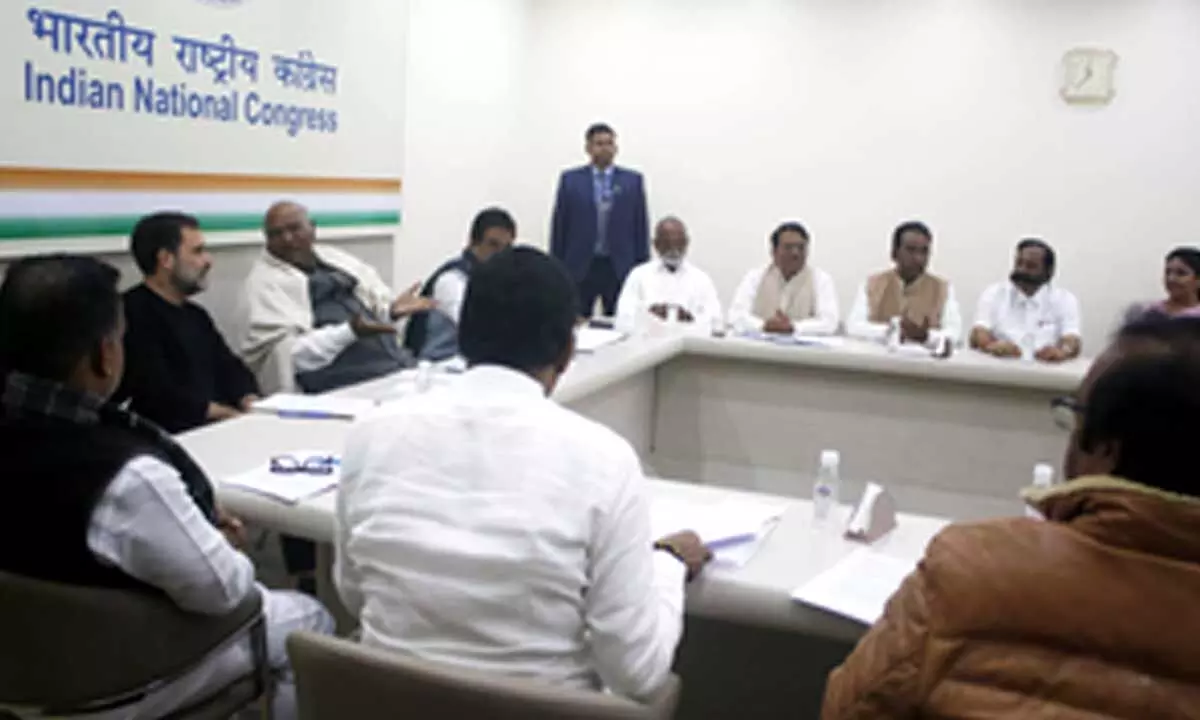 Kharge chairs meeting with Andhra leaders on 2024 LS poll preparedness
