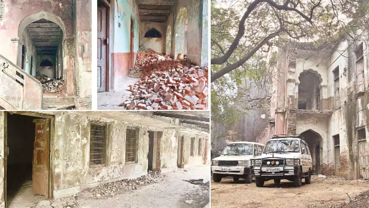 Hyderabad: Tipu Khan Sarai lies in a dilapidated condition