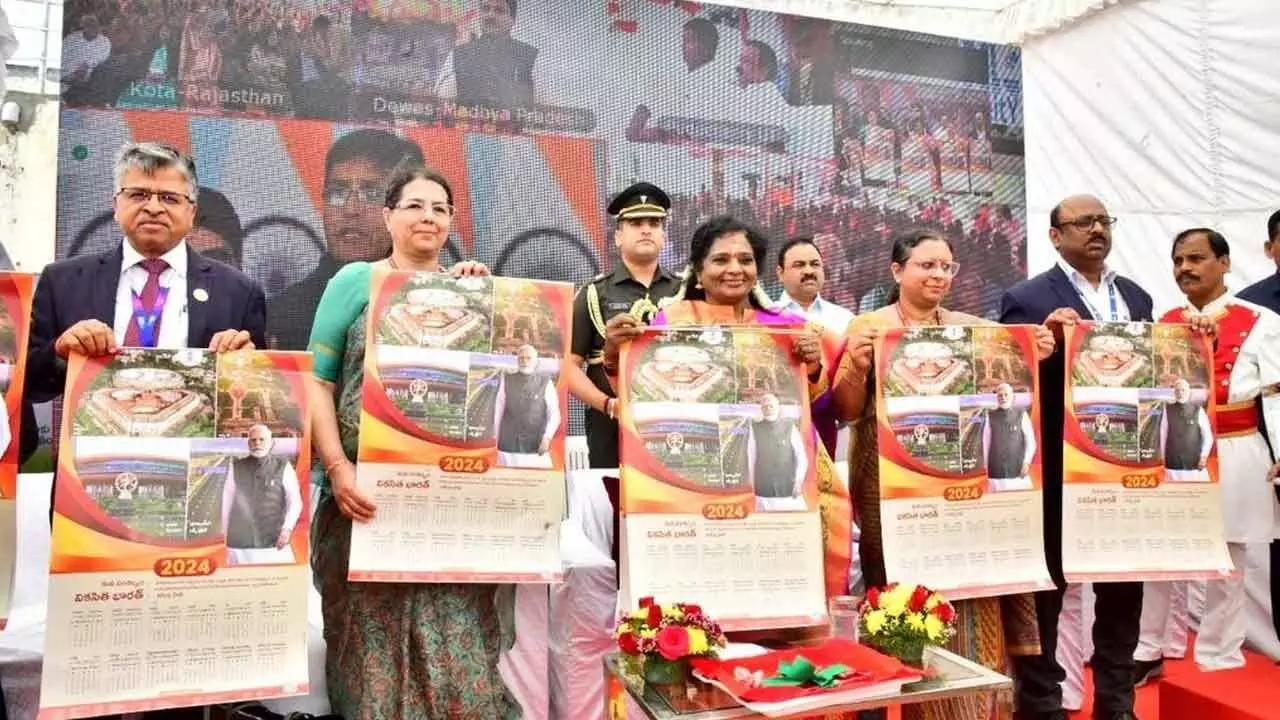 Guv Tamilisai participates in Viksit Bharat Sankalp Yatra