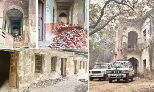 Hyderabad: Tipu Khan Sarai lies in a dilapidated condition