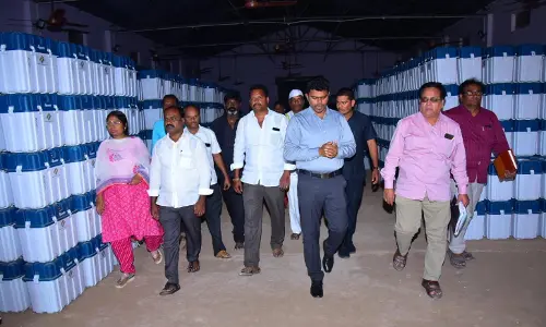 Puttaparthi district collector directs officials to be vigilant at EVM storage rooms