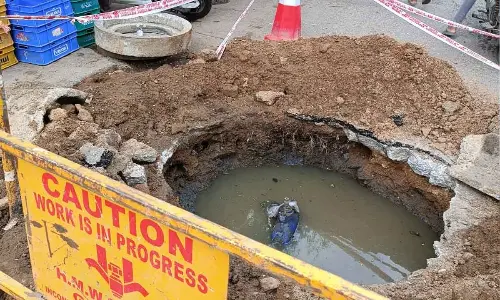 Basti residents in Khairatabad complain of impure water in the slums