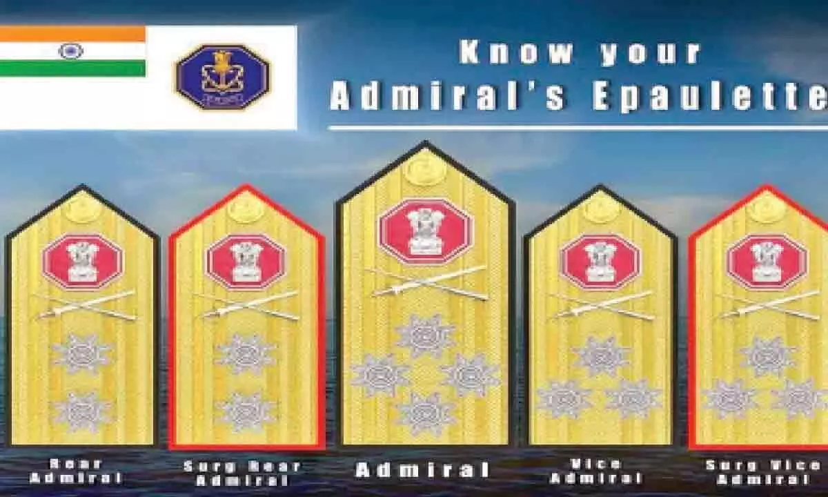 Indian Navy unveils new design for admirals’ epaulettes