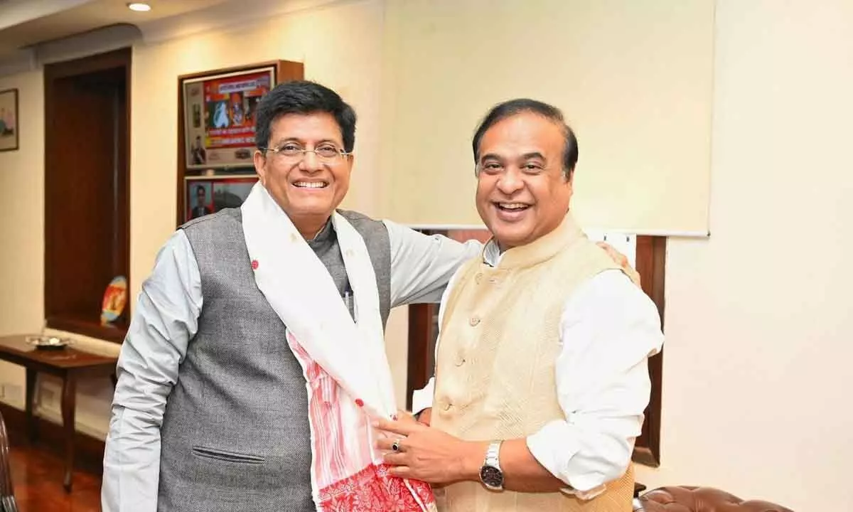 Assam CM urges Goyal to launch North East Industrial Policy
