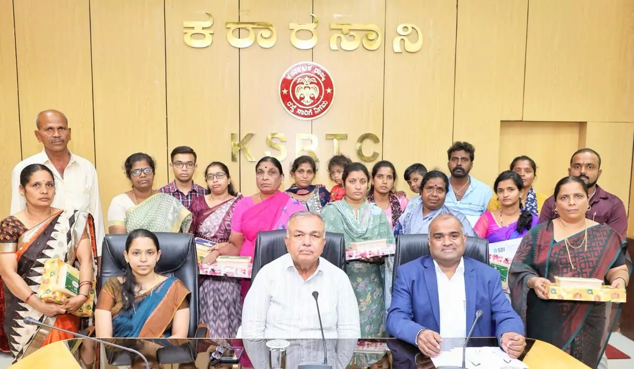 KSRTC commemorates new year with dependents of deceased employees