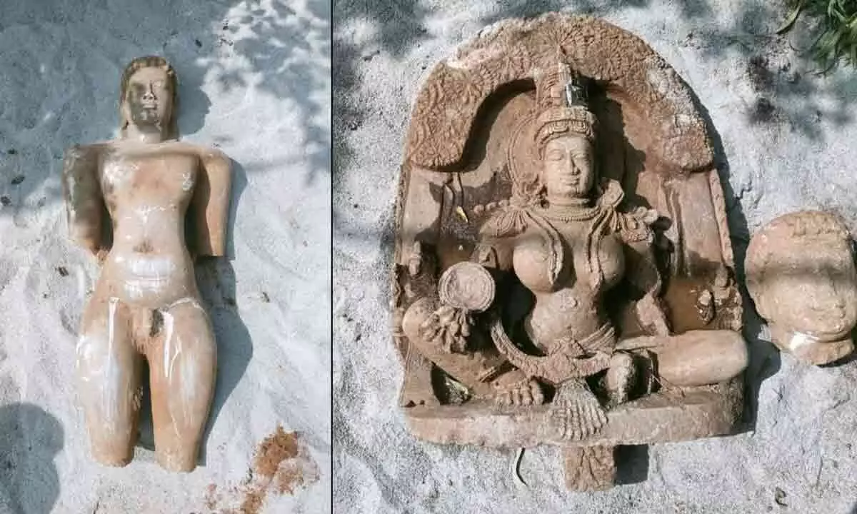 Ancient Jain Idols Unearthed in Varuna in Mysuru