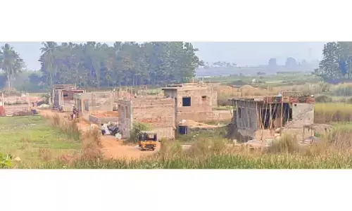 Jagananna Colony works proposed at submerged area