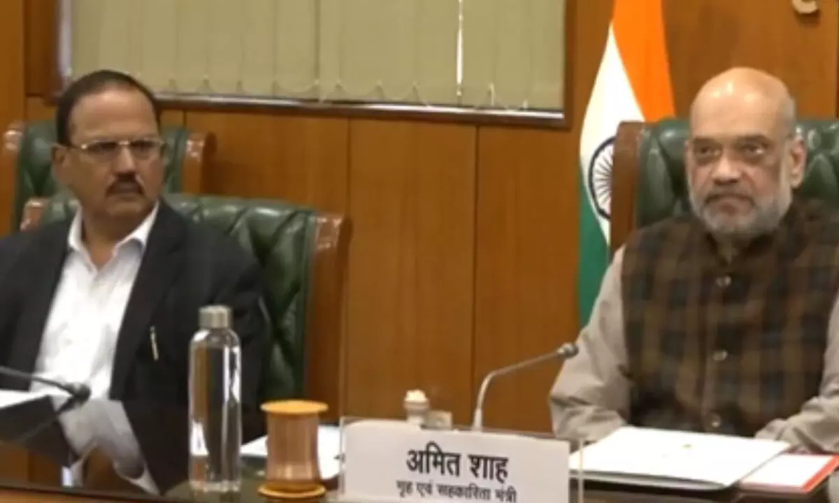 Security Review Meeting Held By Home Minister Amit Shah Following Recent Terror Incidents In Jammu And Kashmir