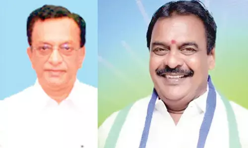 A V Suryanarayana Raju, 4-times MLA and former Dy Speaker and Rapaka Vara Prasad Rao, two-time MLA