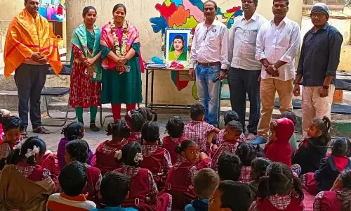 Card competition held in Khairatabad amid Savitribai Phules birth anniversary