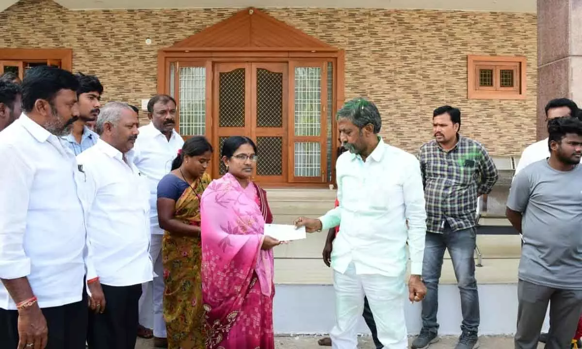 Panyam MLA handover CM Relief Fund Cheques to give people