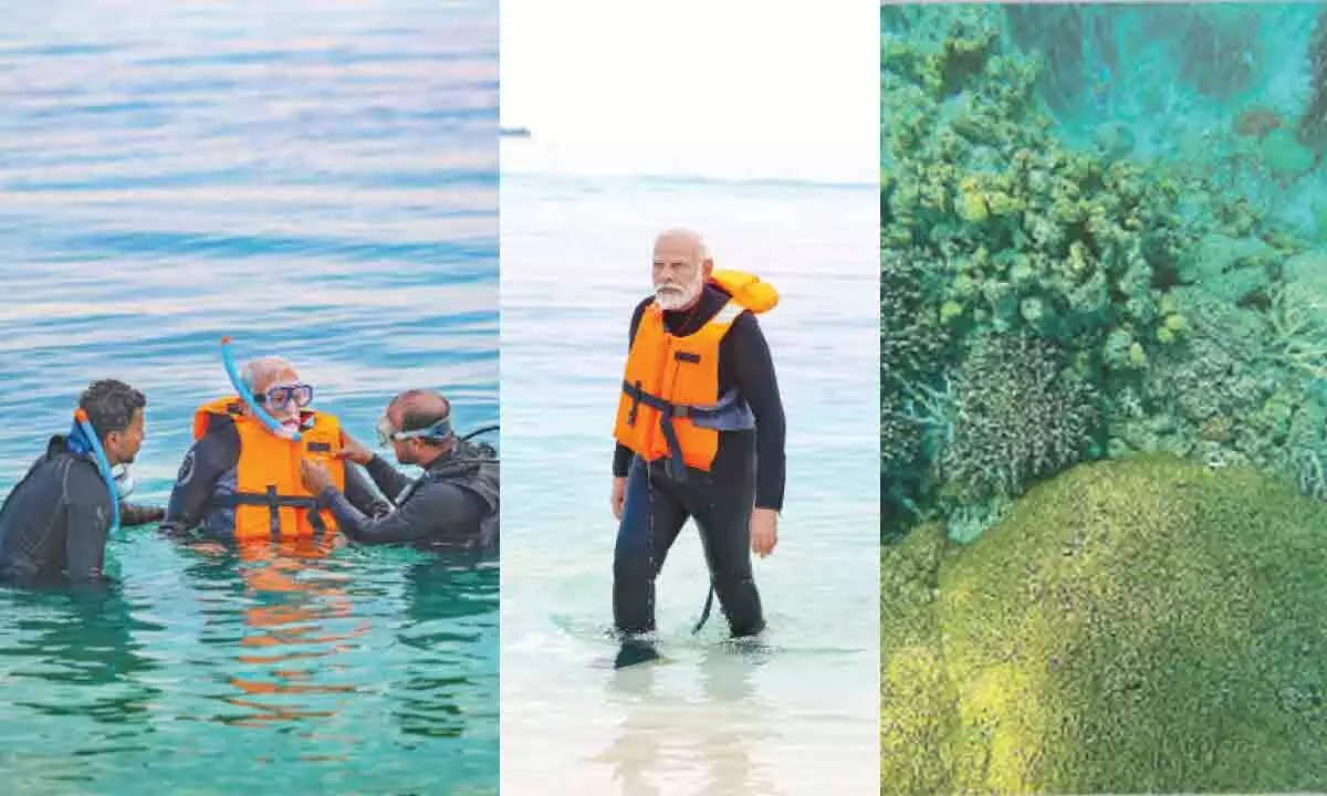 New Delhi: PM Narendra Modi goes snorkelling, shares his exhilirating experience