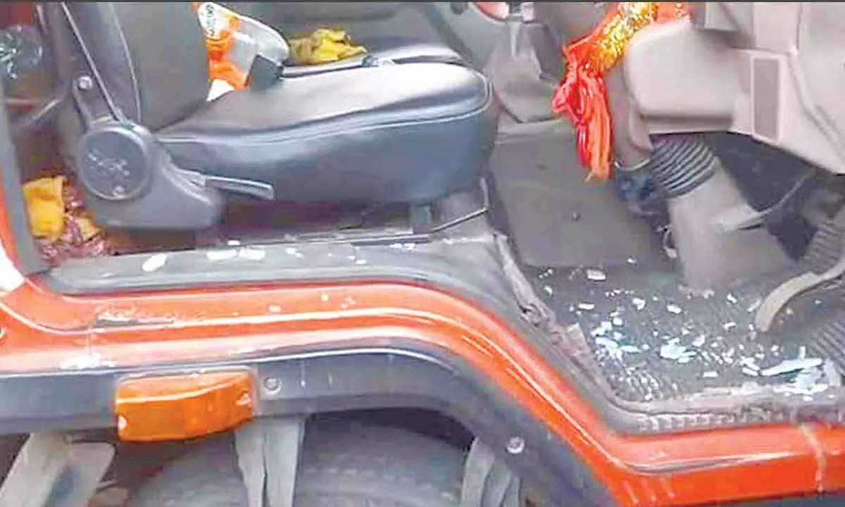 Viksit Bharat Sankalp Yatra vehicle vandalised in Bhadrak