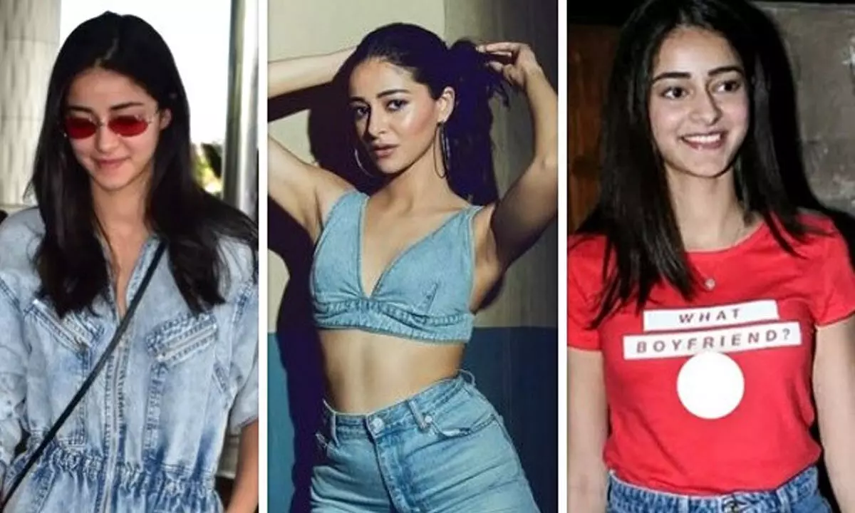 Ananya Panday’s Youthful Denim Delight: Crafting Effortless Street Style Statements