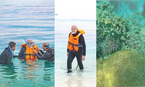 New Delhi: PM Narendra Modi goes snorkelling, shares his exhilirating experience