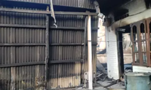 Mysterious fire in heavily-guarded Imphal locality triggers speculation, conspiracy theories