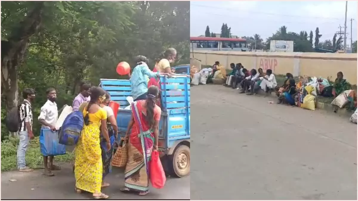 Exodus of Laborers from Gundlupet Taluk to Kerala Raises Concerns; Students Leaving School in Search of Wages