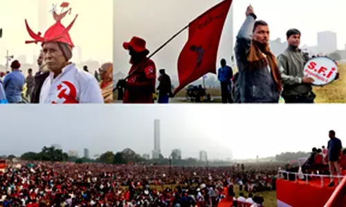 Expressing solidarity, AISF legislator marks presence at CPI(M)s youth rally