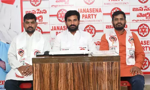 Jana Sena demands to complete works of library in Bobbili