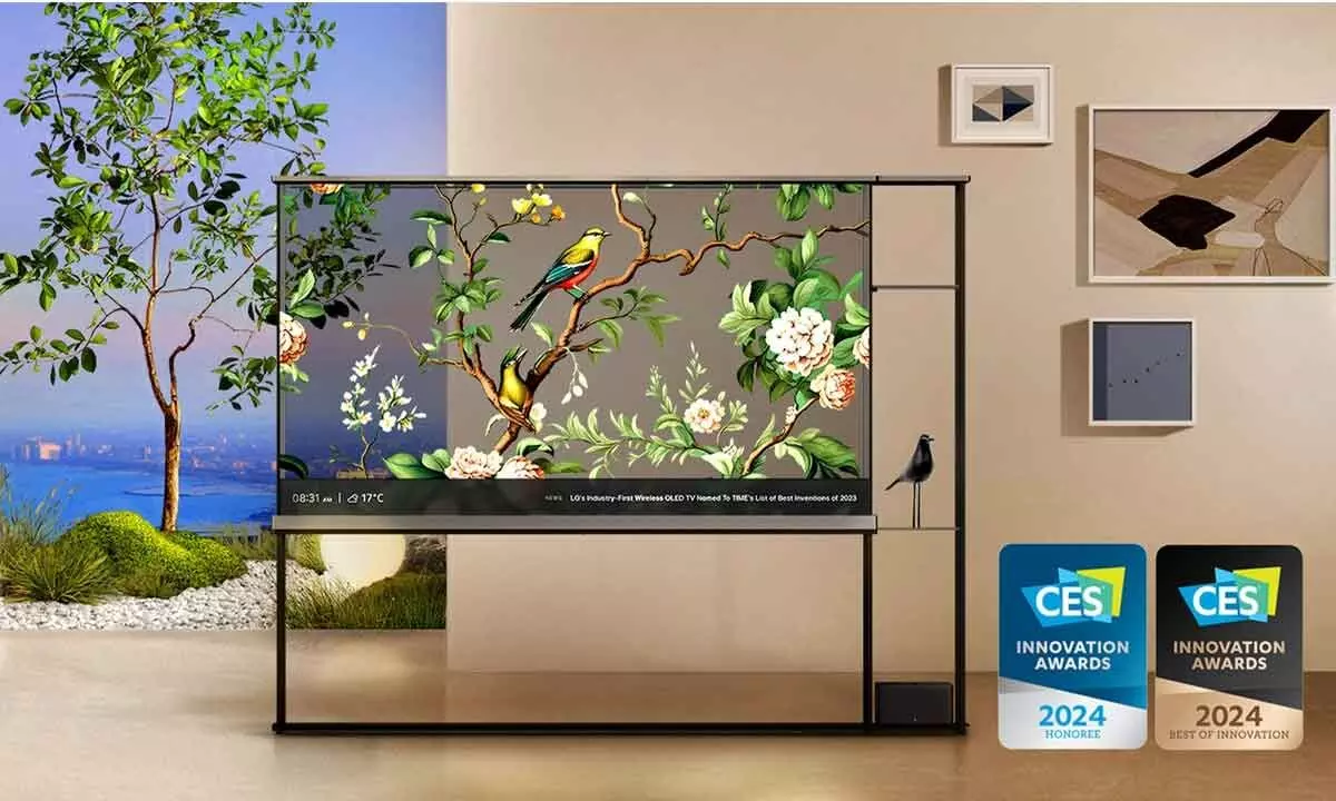 LG unveils worlds 1st wireless transparent OLED TV at CES 2024