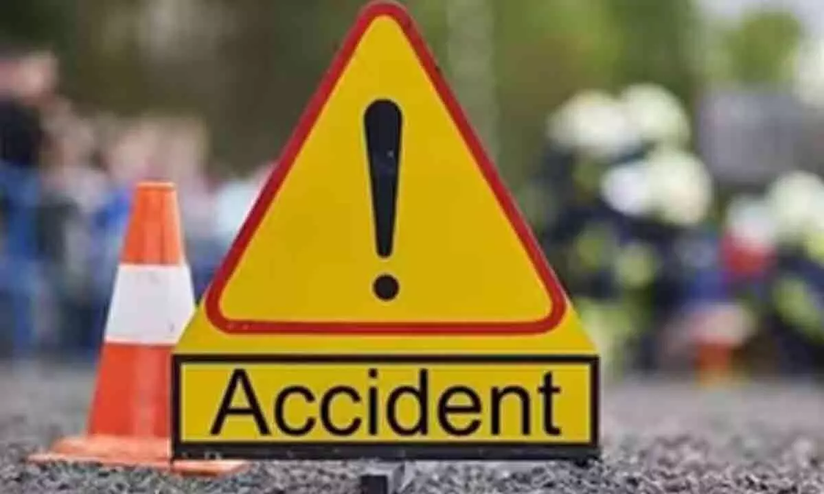 Three youths dies on the spot in an accident in Nellore