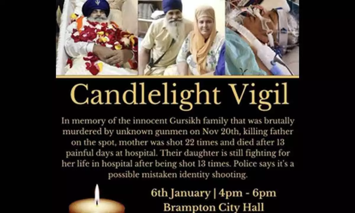Son holds vigil seeking justice for Sikh parents slain in Canada