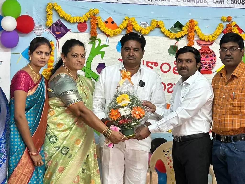 Sri Chaitanya Techno school in Eluru organises Sankranti Sambarala Mahotsavam