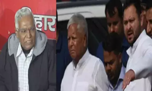 D Raja meets Lalu, Tejashwi in Patna to discuss INDIA bloc seat-sharing