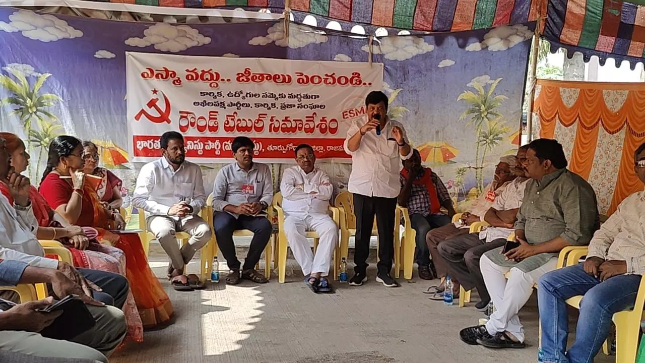 Janasena Rajahmundry incharge hold round table meeting, extends support to Anganwadi workers