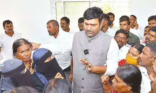 Anirudh Reddy assuring the people that their grievances will be resolved soon