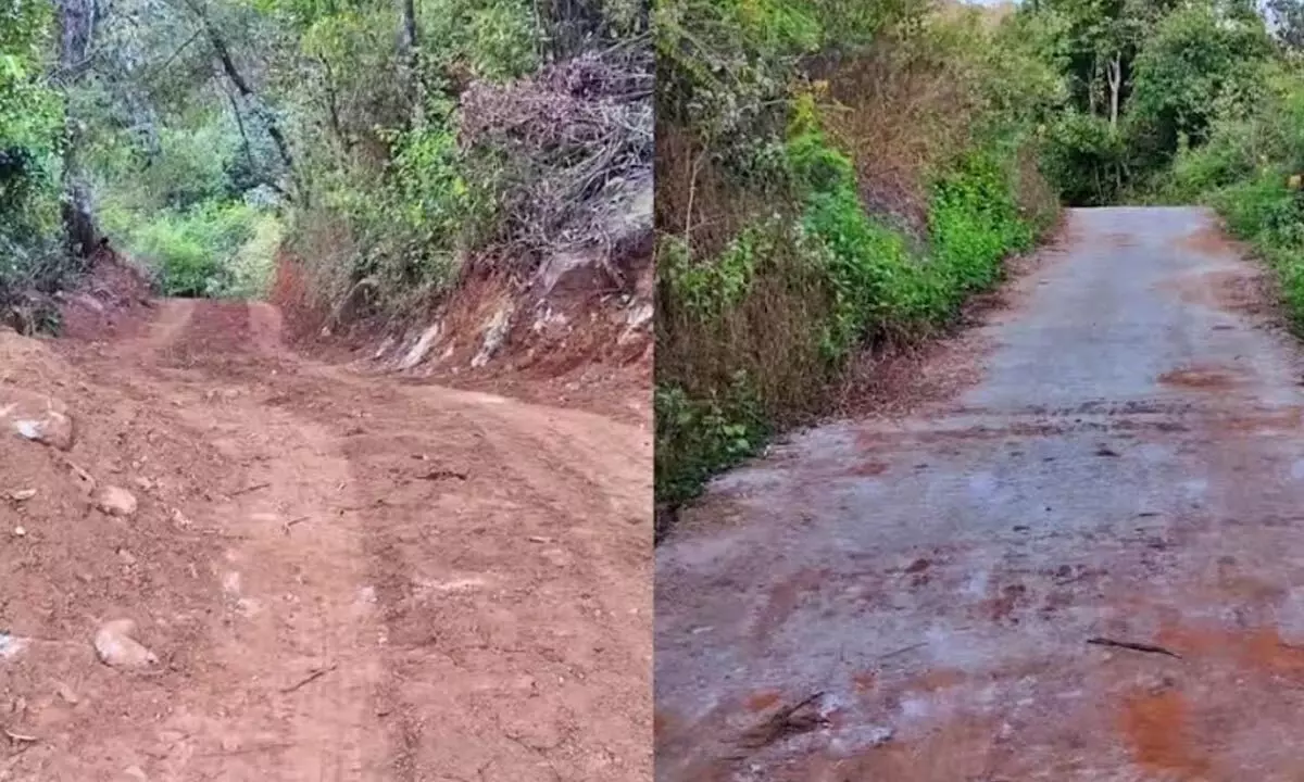 Road constructed after 50 years