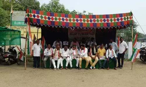 Eluru District Congress President Rajanala expressed solidarity National Federation of Indian Railway Workers